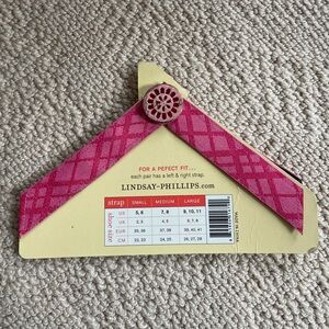 Lindsay Phillips Pink Strap with Button Accent for switchflops